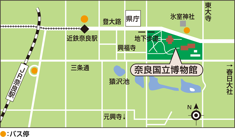 奈良国立博物館（地図）